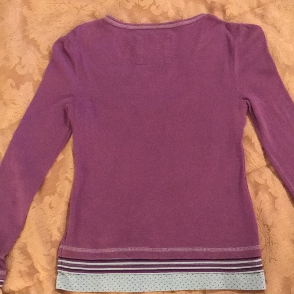 Girls L.E.I. Purple Long Sleeve Tee - Picture 6 of 11